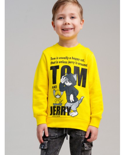 Толстовка трикотажная для мальчиков жёлтый
