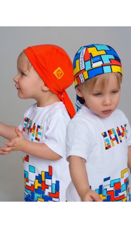 Бандана детская трикотажная для мальчиков, 2 шт в комплекте разноцветный