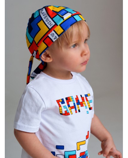 Бандана детская трикотажная для мальчиков, 2 шт в комплекте разноцветный