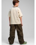 Брюки текстильные для мальчиков хаки