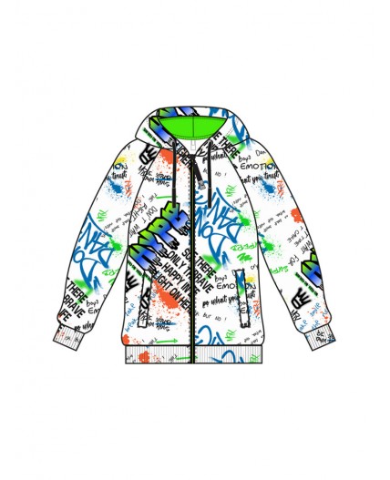 Толстовка трикотажная для мальчиков разноцветный