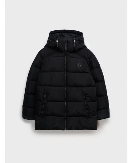 Куртка текстильная с полиуретановым покрытием для мальчиков черный