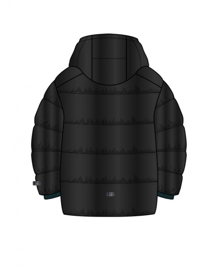 Куртка текстильная с полиуретановым покрытием для мальчиков черный