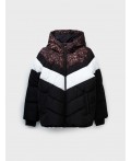 Куртка текстильная с полиуретановым покрытием для девочек коричневый,черный,белый