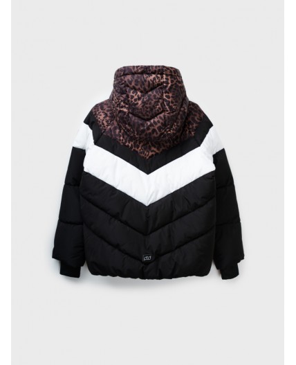 Куртка текстильная с полиуретановым покрытием для девочек коричневый,черный,белый