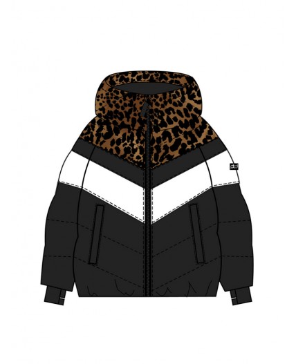 Куртка текстильная с полиуретановым покрытием для девочек коричневый,черный,белый