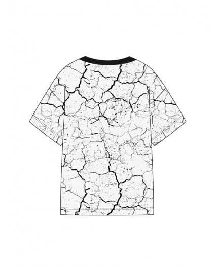 Фуфайка трикотажная для девочек (футболка) белый,черный