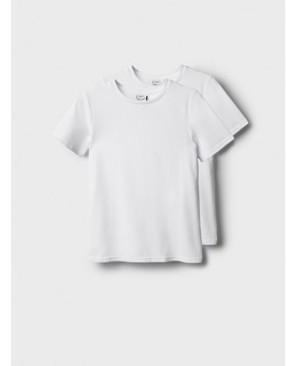 Фуфайка трикотажная для девочек (футболка), 2 шт в комплекте белый