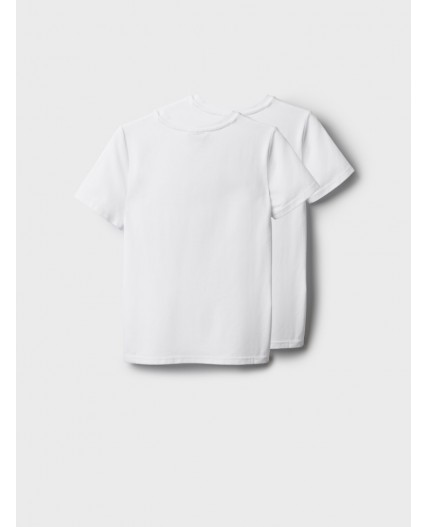 Фуфайка трикотажная для девочек (футболка), 2 шт в комплекте белый