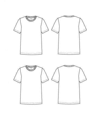 Фуфайка трикотажная для девочек (футболка), 2 шт в комплекте белый