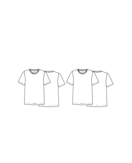 Фуфайка трикотажная для девочек (футболка), 2 шт в комплекте белый