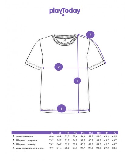 Фуфайка трикотажная для девочек (футболка), 2 шт в комплекте белый