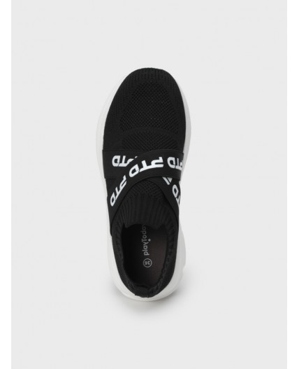 Полуботинки для девочек черный