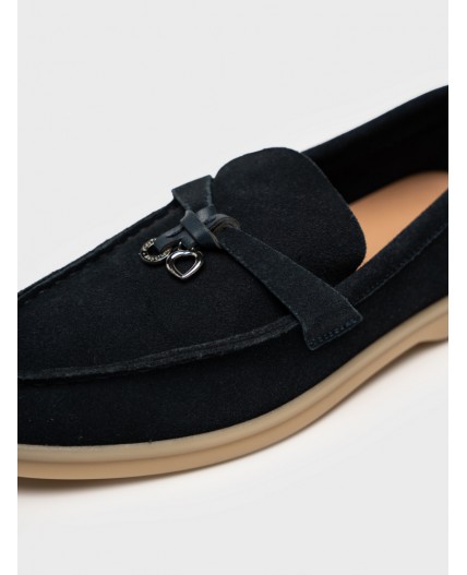 Туфли для девочек тёмно-синий