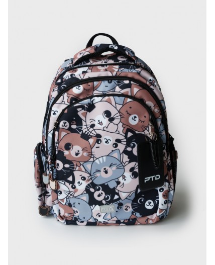 Рюкзак текстильный для девочек разноцветный