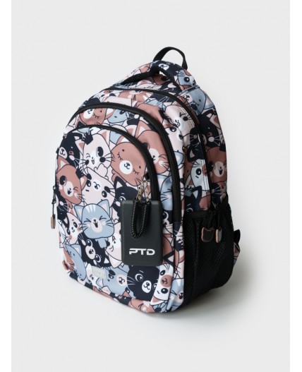 Рюкзак текстильный для девочек разноцветный