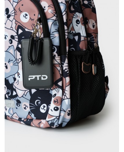 Рюкзак текстильный для девочек разноцветный