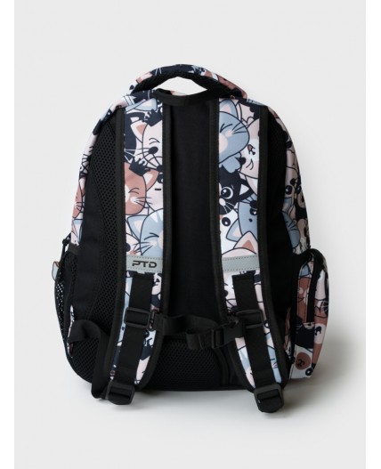 Рюкзак текстильный для девочек разноцветный