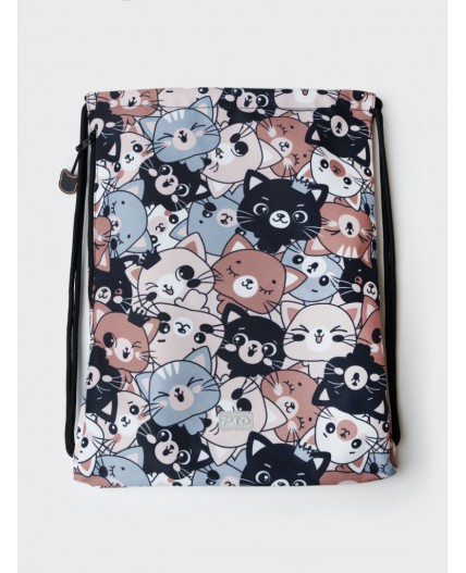 Сумка-мешок текстильная для девочек разноцветный