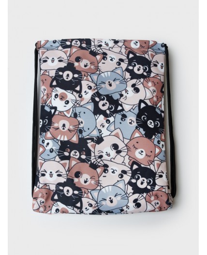 Сумка-мешок текстильная для девочек разноцветный