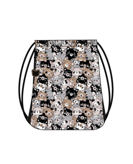 Сумка-мешок текстильная для девочек разноцветный