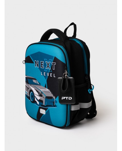 Рюкзак текстильный для мальчиков черный,синий