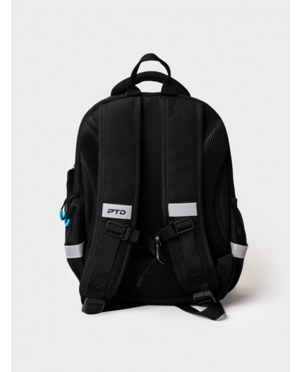 Рюкзак текстильный для мальчиков черный,синий