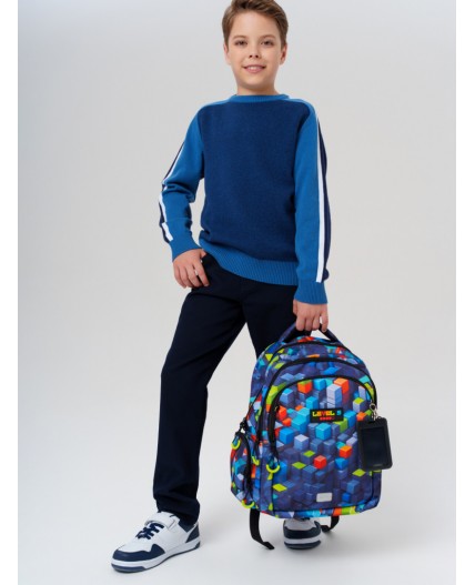 Рюкзак текстильный для мальчиков разноцветный