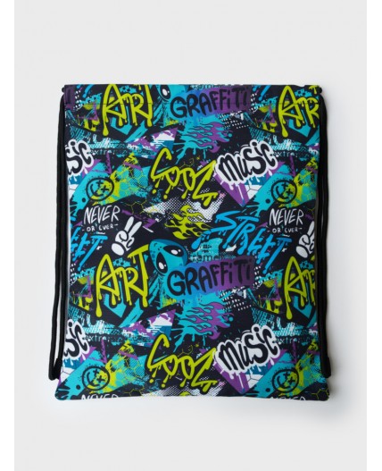 Сумка-мешок текстильная для мальчиков разноцветный