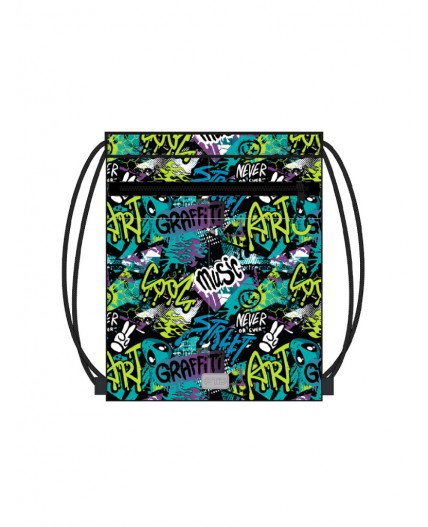 Сумка-мешок текстильная для мальчиков разноцветный