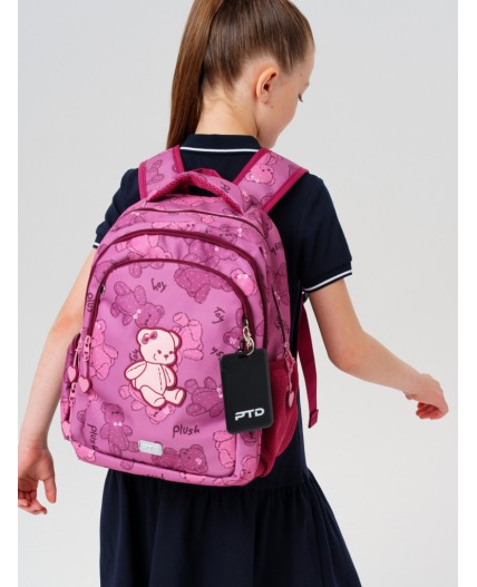 Рюкзак текстильный для девочек розовый