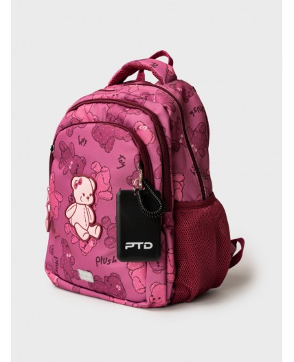 Рюкзак текстильный для девочек розовый