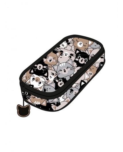 Пенал текстильный для девочек разноцветный