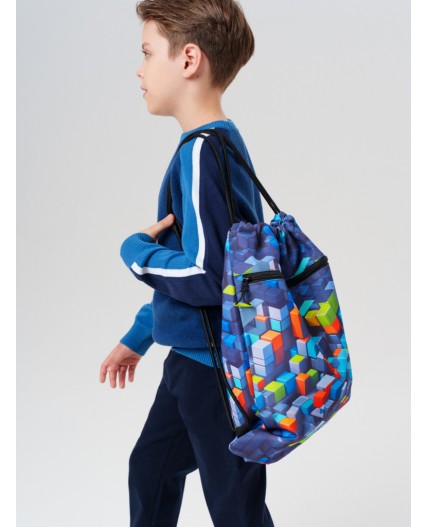 Сумка-мешок текстильная для мальчиков разноцветный