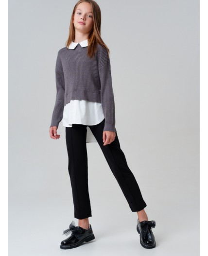 Полуботинки для девочек черный