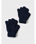 Перчатки трикотажные для мальчиков, 2 пары в комплекте тёмно-синий,бежевый