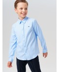 Сорочка текстильная для мальчиков (regular fit) голубой