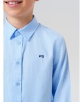 Сорочка текстильная для мальчиков (regular fit) голубой