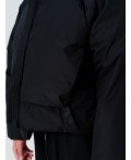Куртка текстильная с полиуретановым покрытием для девочек черный