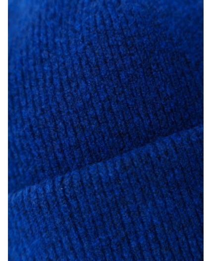 Шапка трикотажная для мальчиков тёмно-синий