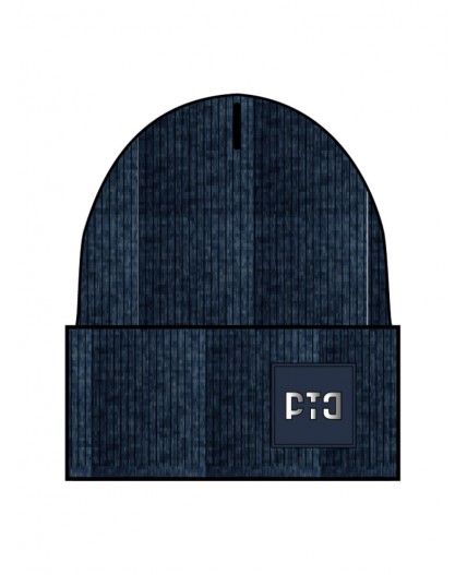 Шапка трикотажная для мальчиков тёмно-синий