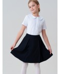 Юбка текстильная для девочек тёмно-синий