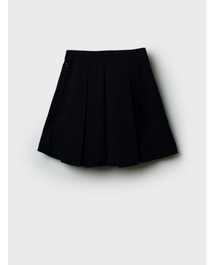 Юбка текстильная для девочек тёмно-синий