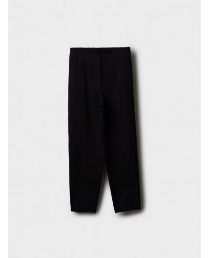 Брюки текстильные для девочек черный
