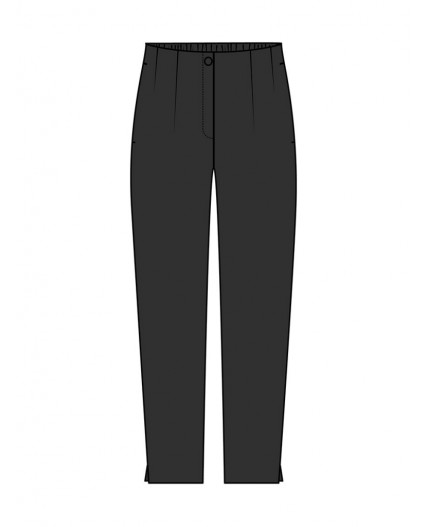 Брюки текстильные для девочек черный