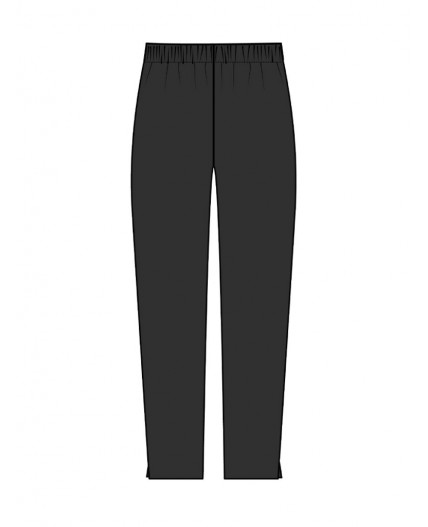 Брюки текстильные для девочек черный