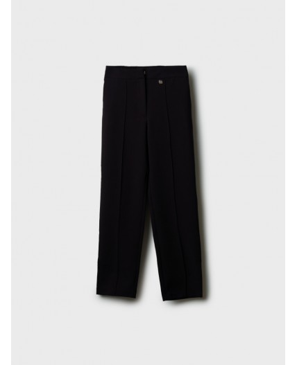 Брюки текстильные для девочек черный