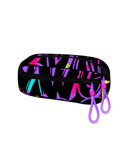 Пенал текстильный для девочек разноцветный