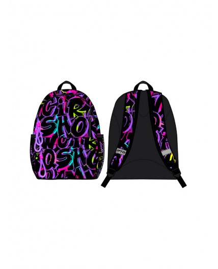 Рюкзак текстильный для девочек разноцветный