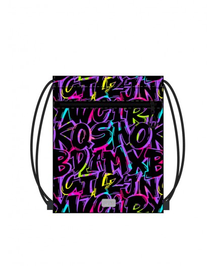 Сумка-мешок текстильная для девочек разноцветный